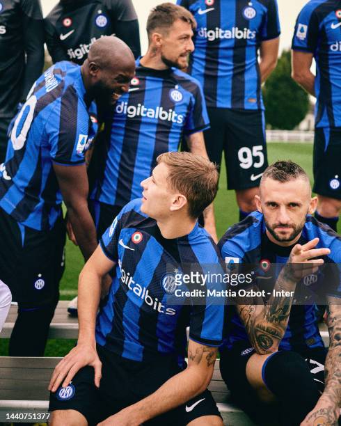 Marcelo Brozovic of FC Internazionale during the official team photo at Appiano Gentile on October 19, 2022 in Como, Italy.