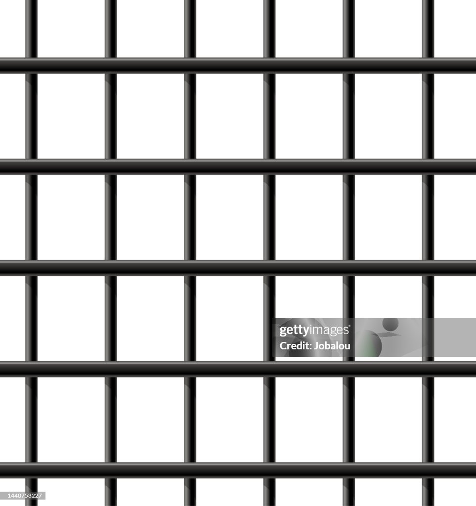 Metal Prison Bar Seamless Pattern Background