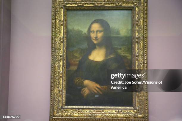 Mona Lisa by Leonardo Da Vince at the Louvre Museum, Paris, France