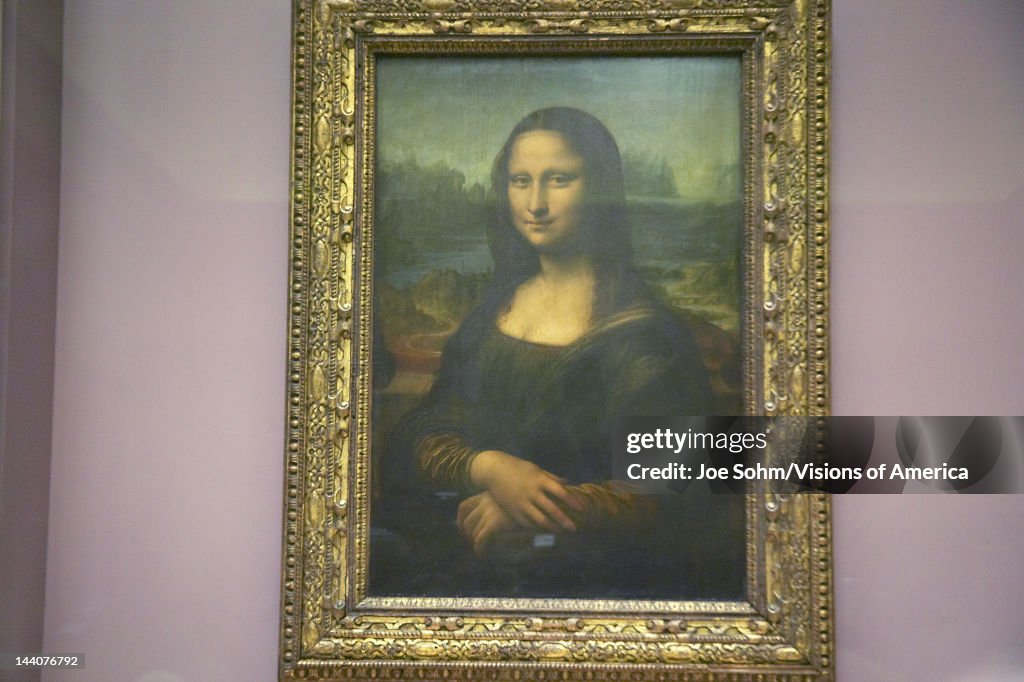 Mona Lisa by Leonardo Da Vince at the Louvre Museum, Paris, France