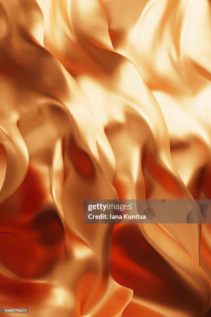 Beautiful futuristic gold background. 3D vertical pattern.