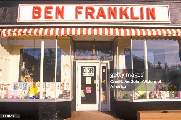 Ben Franklin storefront in Washburn, Wisconsin