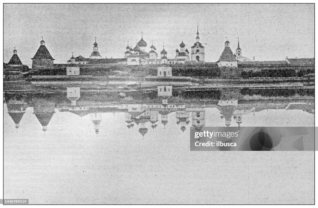 Antique image: Solovetsky Monastery