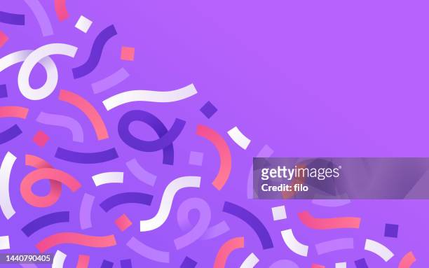 abstract line modern background pattern - confetti stock illustrations