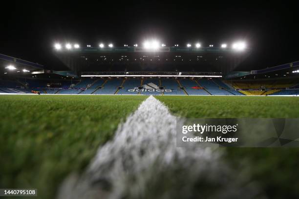 General view inside of the stadium ahead of the Rugby League World Cup Semi-Final match between Australia and New Zealand at Elland Road on November...