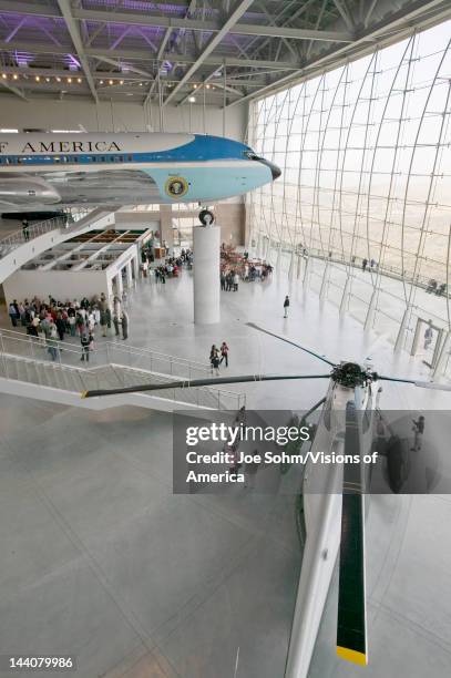 Inside the Air Force One Pavilion at the Ronald Reagan Presidential Library and Museum, Simi Valley, CA