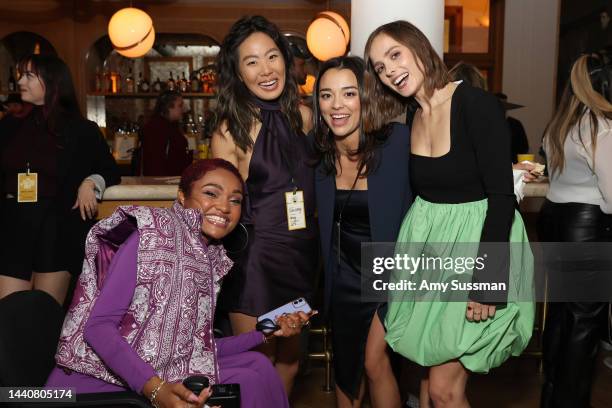 Lauren “Lolo” Spencer, Nicole Rang, Midori Francis, and Pauline Chalamet attend HBO Max & Phenomenal Media Celebrate "Sex Lives Of College Girls"...