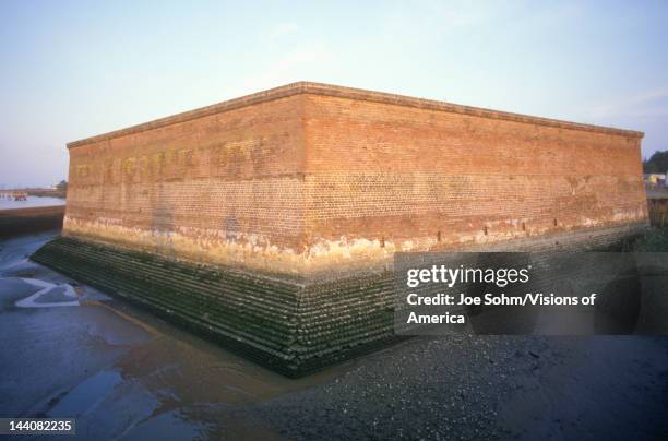 Moat surrounding Fort Jackson in Savannah, GA