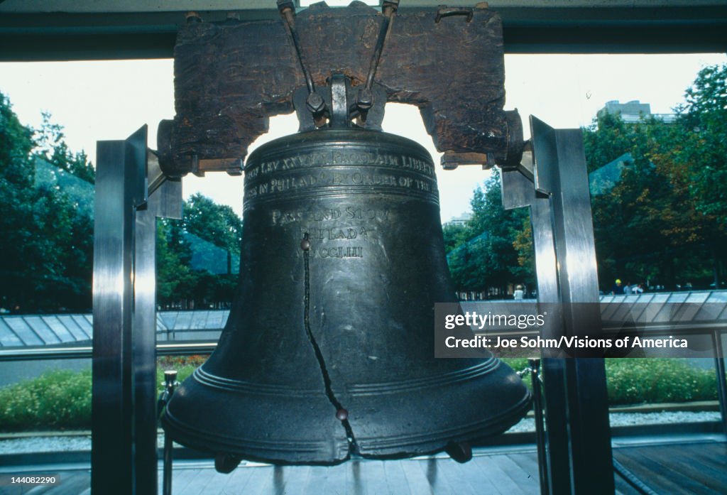 Close-up of the Liberty Bell