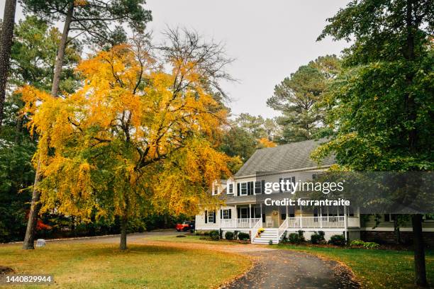 colonial style house - virginia 個照片及圖片檔