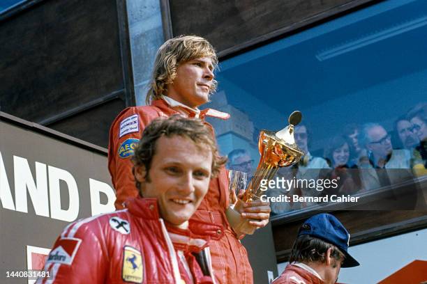 James Hunt, Niki Lauda, Grand Prix of the Netherlands, Circuit Park Zandvoort, 22 June 1975.