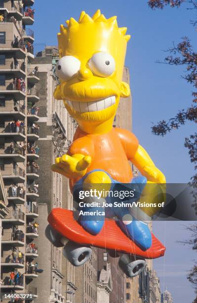 Bart Simpson Balloon in Macy's Thanksgiving Day Parade, New York City, New York