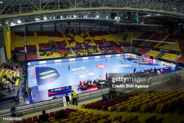 General view of the Arena Boris Trajkovski during the Main Round - EHF EURO 2022 match between Netherlands and Germany at the Arena Boris Trajkovski...