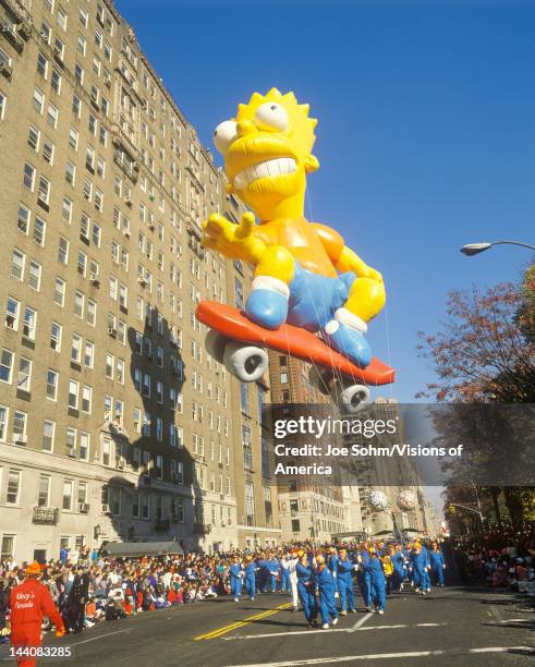 Bart Simpson Balloon in Macy's Thanksgiving Day Parade, New York City, New York