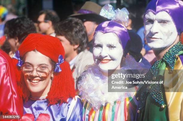 People Dressed in Mardi Gras Costumes, New Orleans, Louisiana