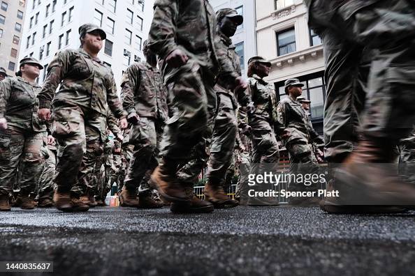 Annual New York City Veterans Day Parade Marches Along Fifth Avenue