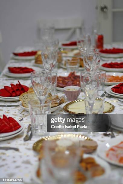 Spanish Table Setting With Traditional Food Photos and Premium High Res ...
