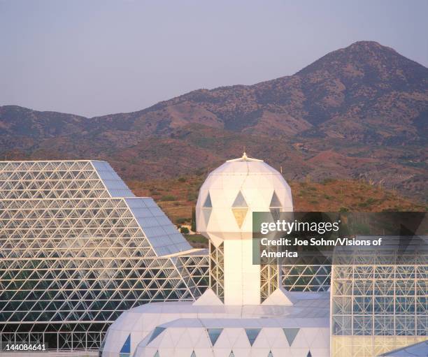 Rainforest and living quarters of Biosphere 2 at Oracle in Tucson, AZ