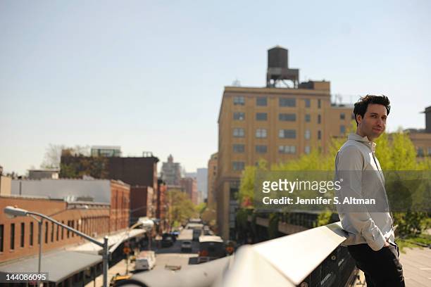Actor Alex Karpovsky is photographed for Boston Globe on April 19, 2012 on the Highline in New York City. PUBLISHED IMAGE.