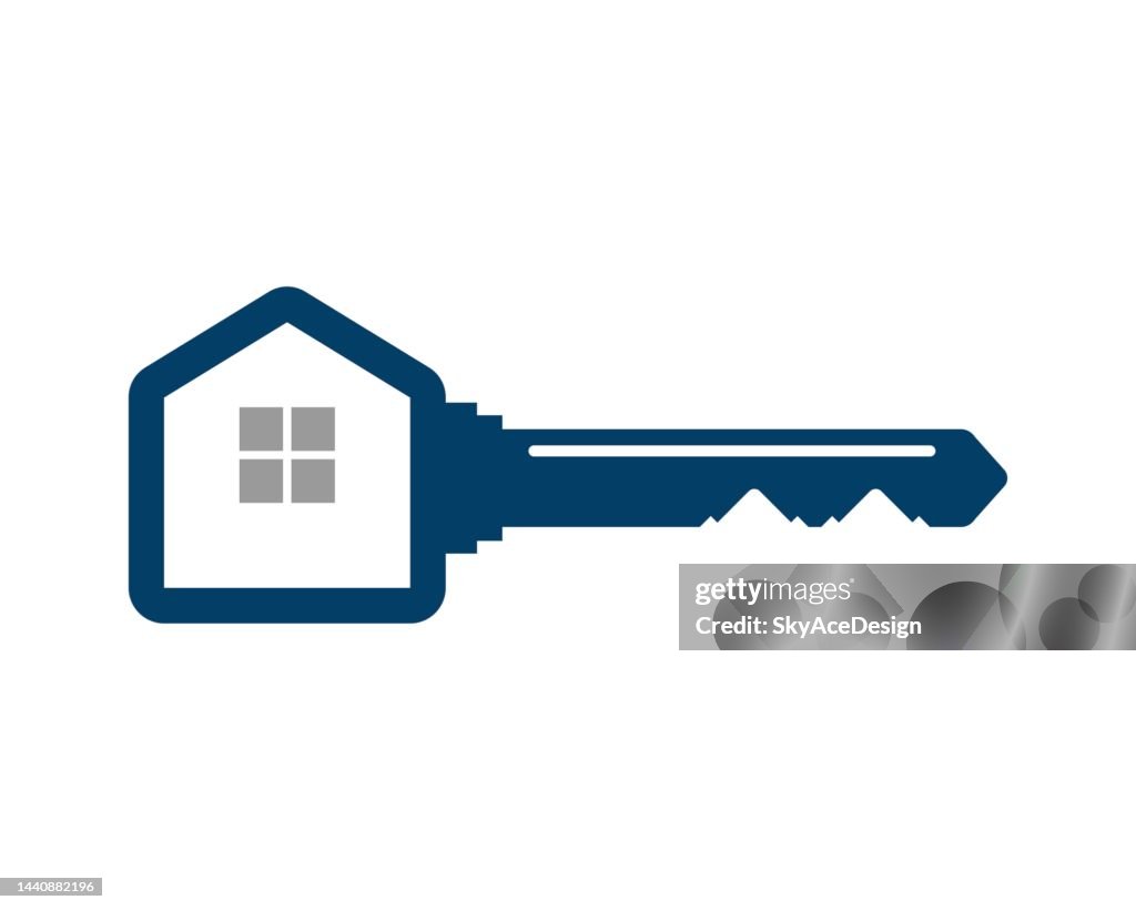 House Rectangle Key Key Shape With House Shape High-Res Vector Graphic - Getty Images