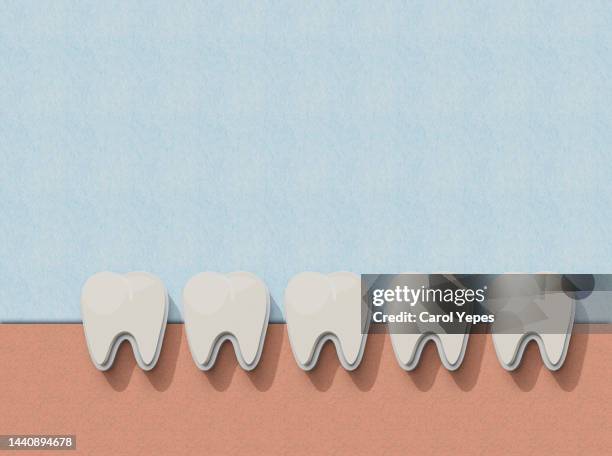 teeth in 3d - cardiovascular system stock illustrations stock pictures, royalty-free photos & images