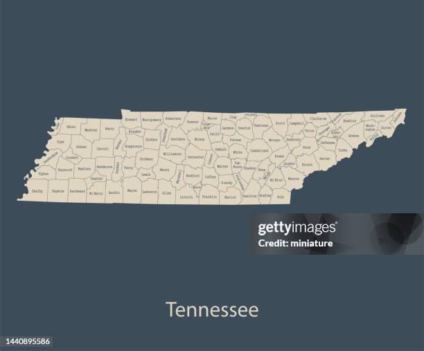 ilustrações de stock, clip art, desenhos animados e ícones de tennessee map - tennessee