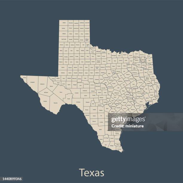 Texas County Map Vector Photos and Premium High Res Pictures - Getty Images