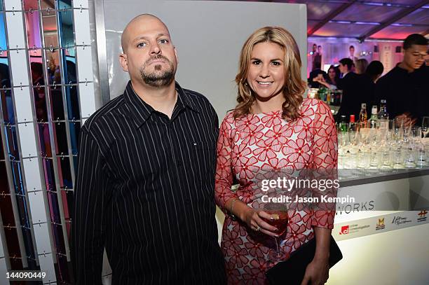 Personalities Jarrod Schulz and Brandi Passante attend A&E Networks 2012 Upfront at Lincoln Center on May 9, 2012 in New York City.