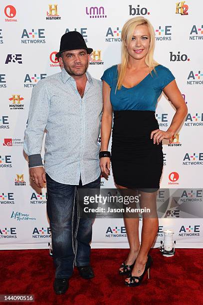 Russell Hantz and Kristen Bredehoeft attend A&E Networks 2012 Upfront at Lincoln Center on May 9, 2012 in New York City.