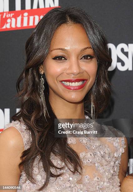 Zoe Saldana attends the Cosmopolitan For Latina's Premiere Issue Party at Press Lounge at Ink48 on May 9, 2012 in New York City.