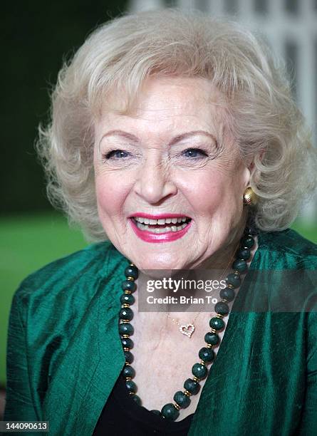 Betty White attends Betty White fashion shoot for The Lifeline Program at Smashbox Bigbox on May 9, 2012 in Culver City, California.