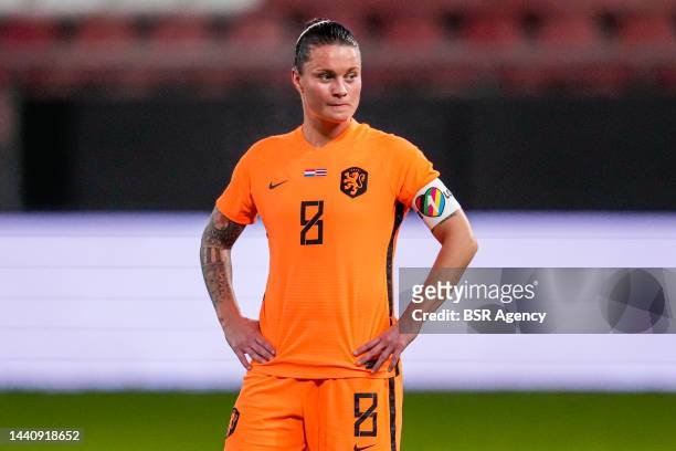 Sherida Spitse of The Netherlands during the Women's Friendly match between Netherlands and Costa Rica at Galgenwaard on November 11, 2022 in...