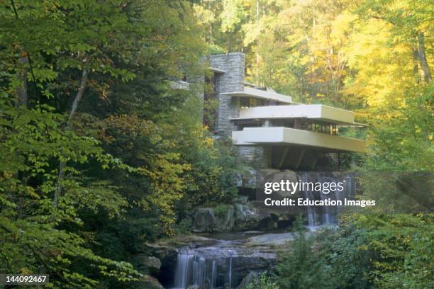 Pennsylvania, Fallingwater House, Frank Lloyd Wright Architect.