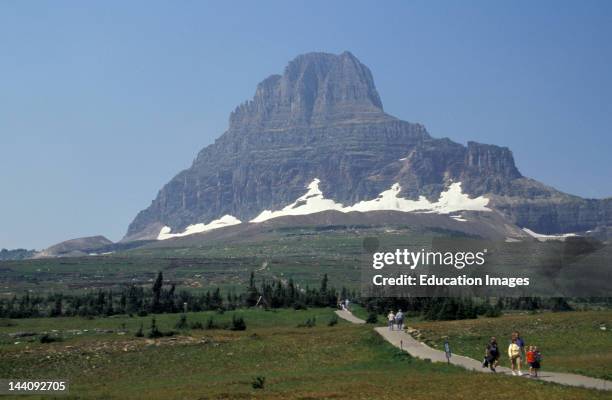 Montana, Glacier National Park, Clements Mountain And Hidden Lake Nature Trail, .