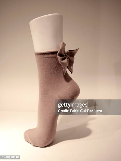 close-up of sock mannequin - feet model stock pictures, royalty-free photos & images