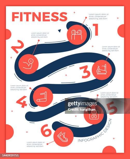 fitness infographics - sports infographics stock illustrations