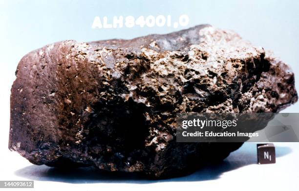 Texas, Houston, Johnson Space Center, Meteorite, Alh 84001 From Mars, Originally Found In Antartica.