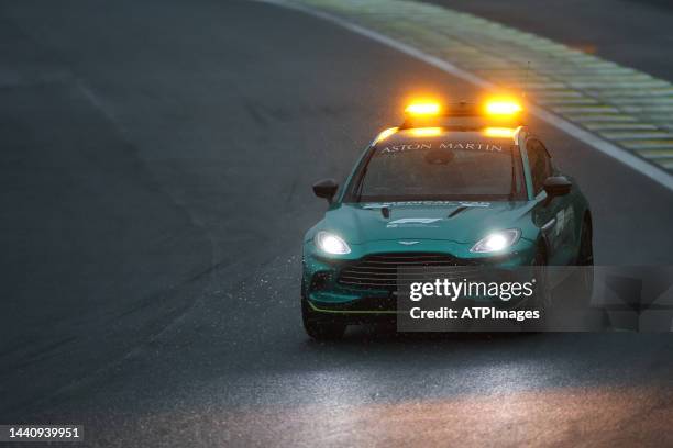 Safety Car during qualifying ahead of the F1 Grand Prix of Brazil at Autodromo Jose Carlos Pace on November 11, 2022 in Sao Paulo, Brazil.