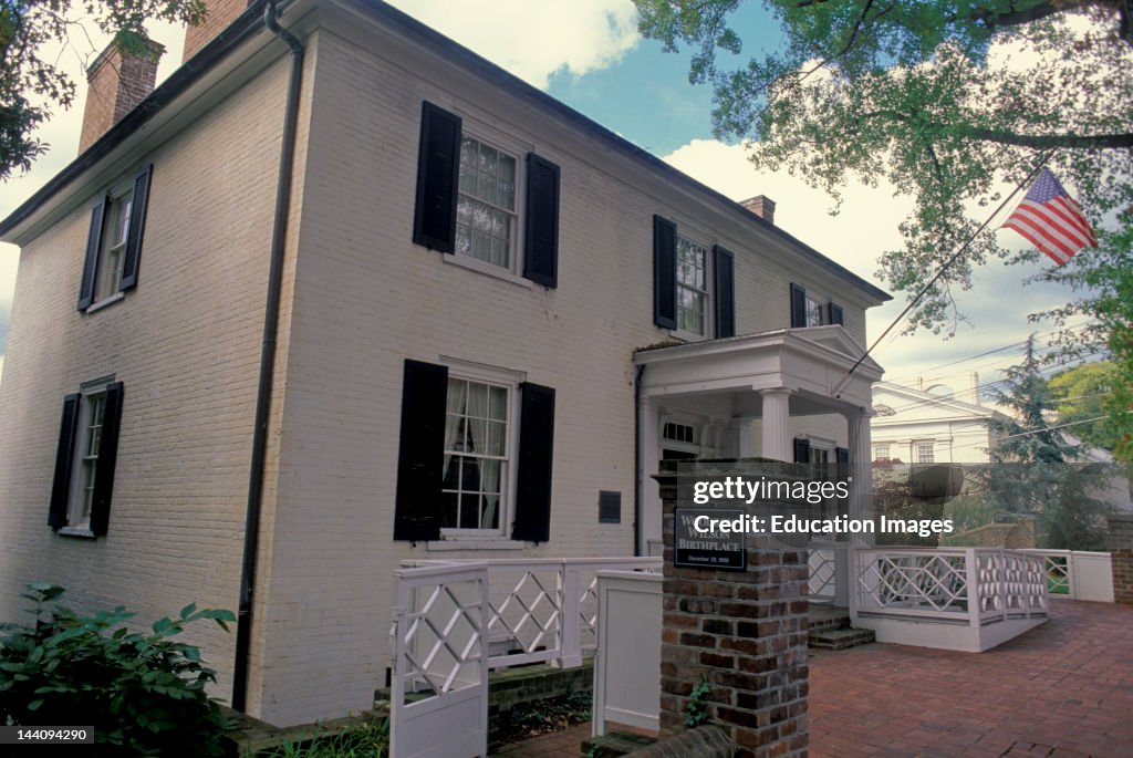 Virginia, Staunton, Woodrow Wilson'S Birthplace.