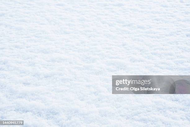 snow close-up background - snowfall stock pictures, royalty-free photos & images