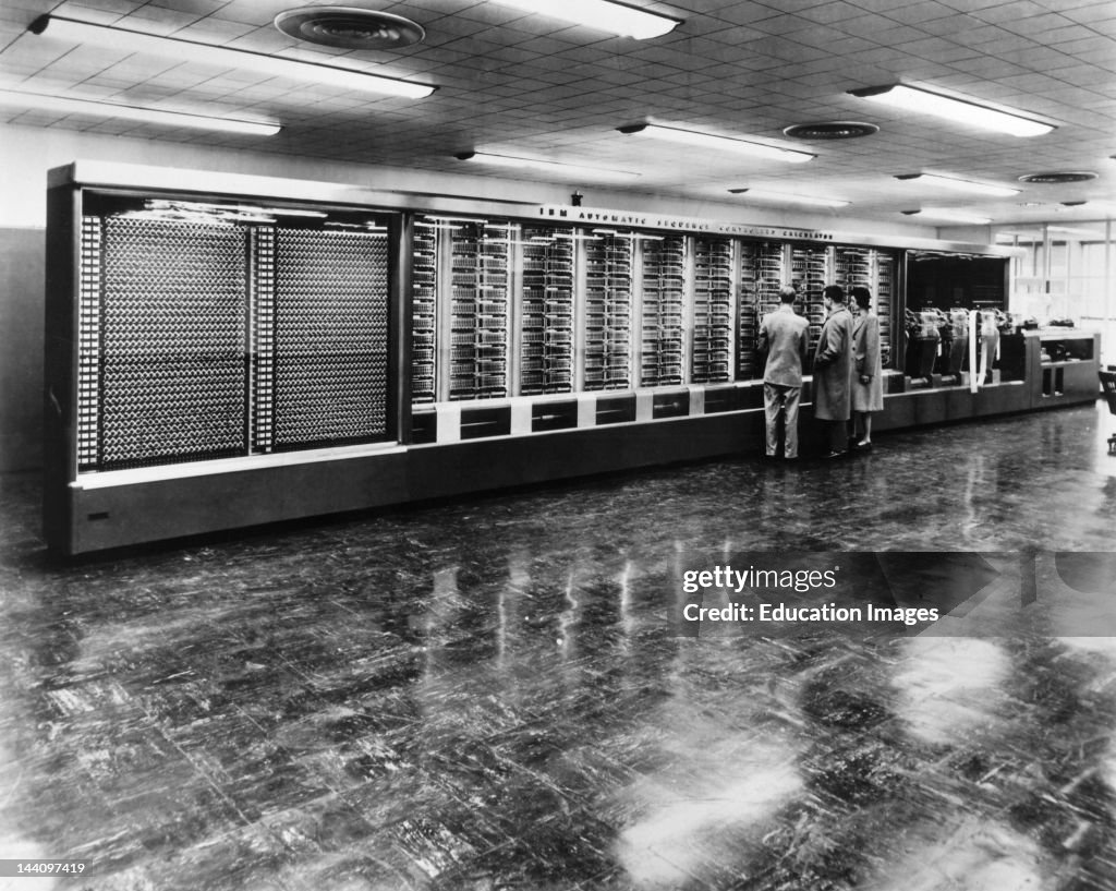 Ibm First Computer Language Early Ibm Computer,. News Photo - Getty Images