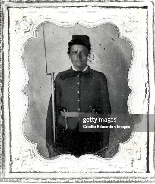 Civil War Confederate Private, Portrait Of Pvt, William S, Askew, Company A, 1St Georgia Infantry, C,S,A Between 1860 And 1865.