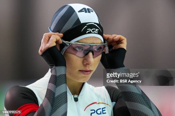 Karolina Bosiek of Poland competing on the Women's A Group 1500m during the Speedskating World Cup 1 on November 12, 2022 in Stavanger, Norway