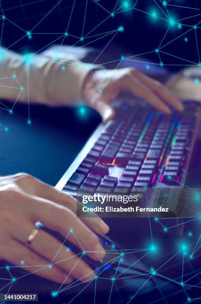 Keyboard Office@hand Pattern 288 Hands On Keyboard Abstract Stock Photos, High-Res Pictures, and ...