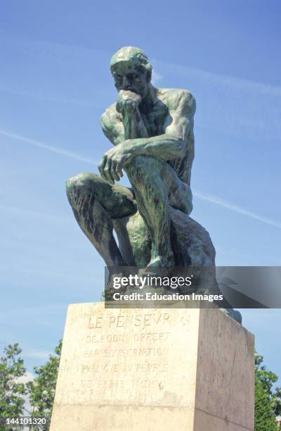 France, Paris, The Thinker, Rodin Museum.