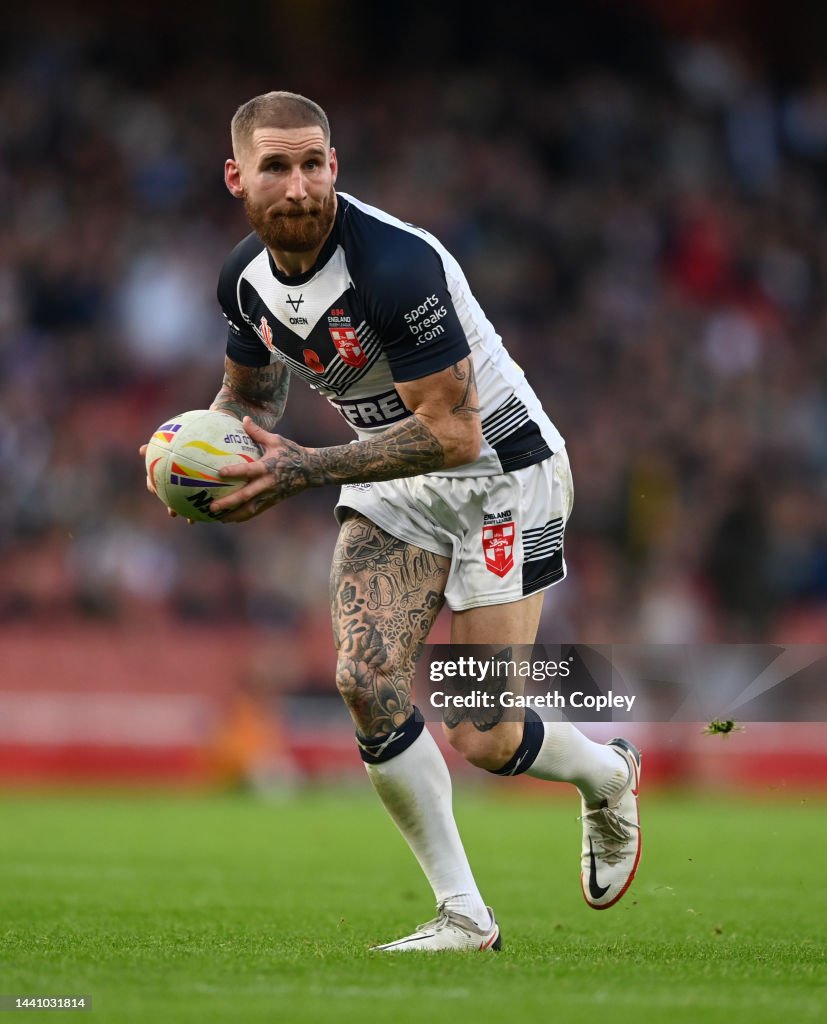 Sam Riley England Rugby Sam Tomkins of England during the Rugby League World Cup Semi-Final ...
