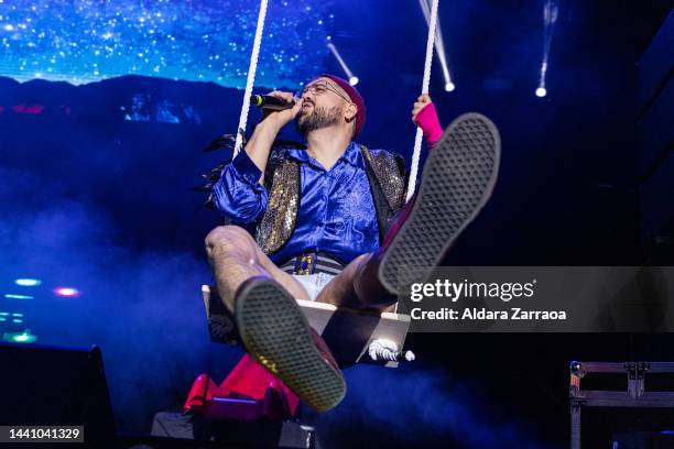 Anibal Gomez of Ojete Calor performs at Wizink Center on November 12, 2022 in Madrid, Spain.