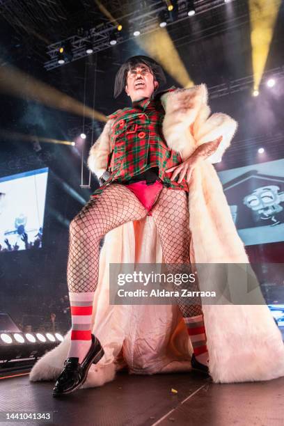 Carlos Areces of Ojete Calor performs at Wizink Center on November 12, 2022 in Madrid, Spain.