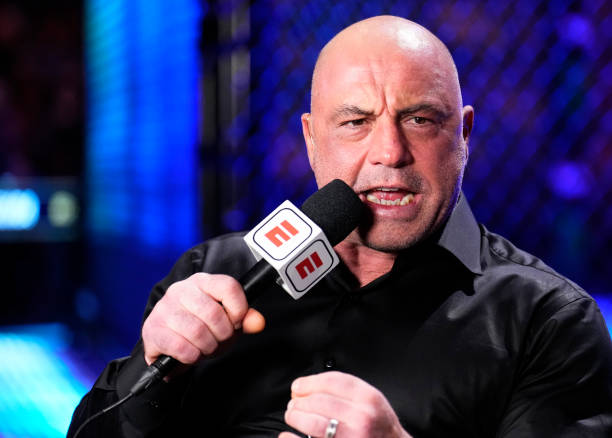 Joe Rogan anchors the broadcast during the UFC 281 event at Madison Square Garden on November 12, 2022 in New York City.