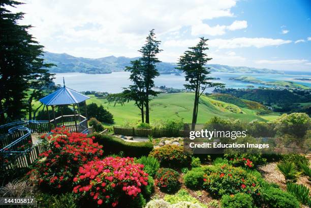 New Zealand, Otago Peninsula, Gardens Of Larnach Castle.